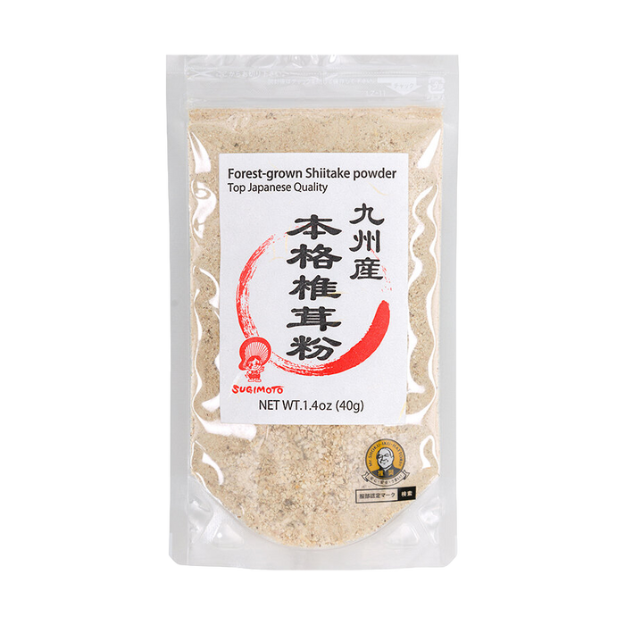 Sugimoto Shoten – Authentisches Bio-Shiitake-Pulver (JAS-zertifiziert) aus Kyushu, 40 g