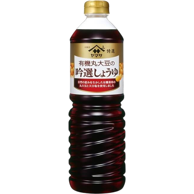 ヤマサ　有機丸大豆の吟選しょうゆ　ＪＡＳ 1L