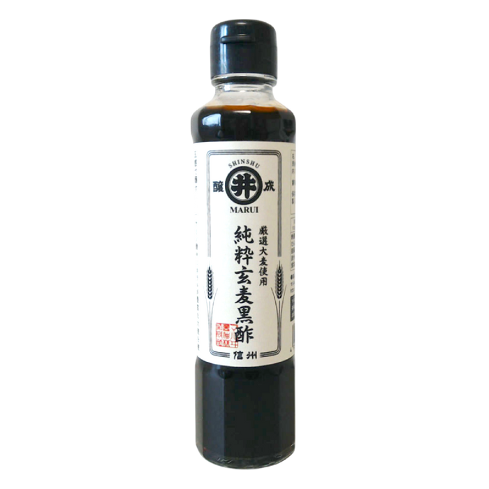 マルヰ醤油　純粋玄麦黒酢 185ml