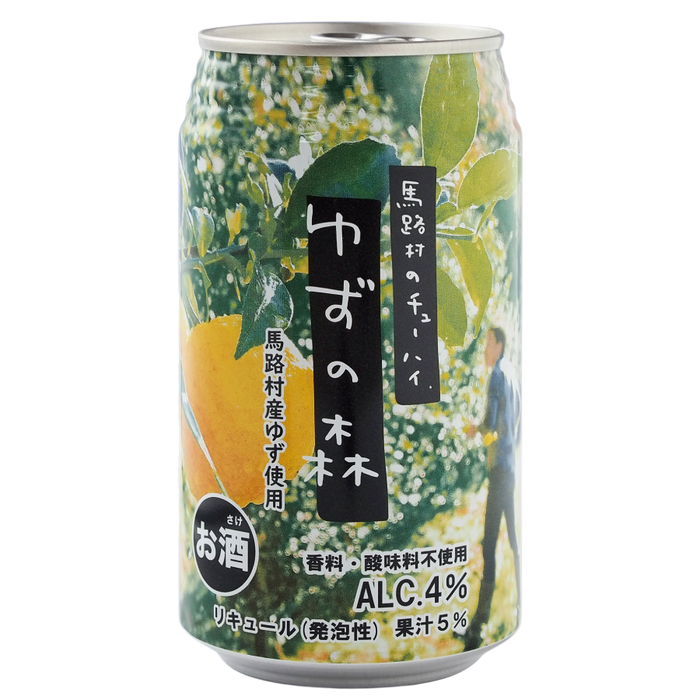 馬路村農業協同組合　ゆず缶チューハイ　柚子の森　４％ 0,35L