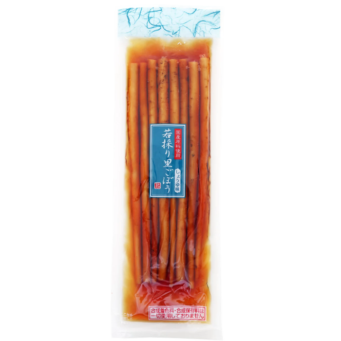 Obaneya – Junge Klettenwurzeln, mariniert in Sojasauce, 160 g