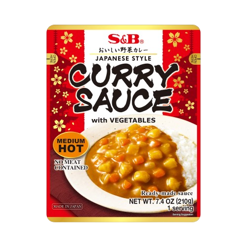S&amp;B – Currysauce mit mittelscharfem Gemüse 210g