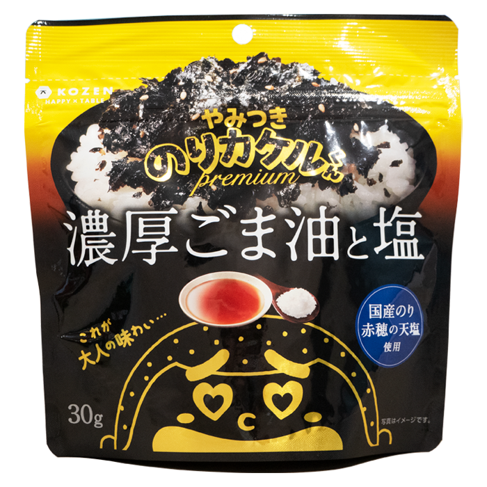小善本店  -  のりカケルくんＰＲＥＭＩＵＭ濃厚ごま油と塩 30g