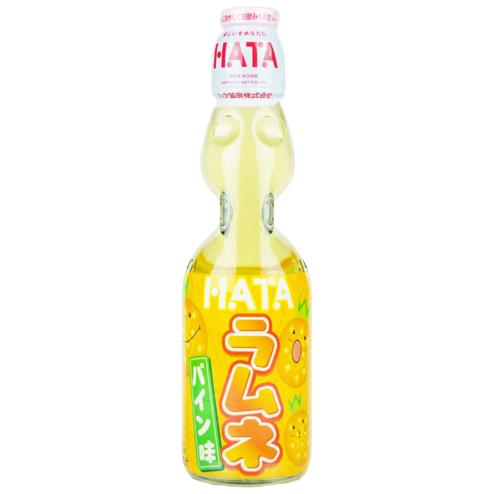 ハタ鉱泉　瓶ラムネ　パイン味