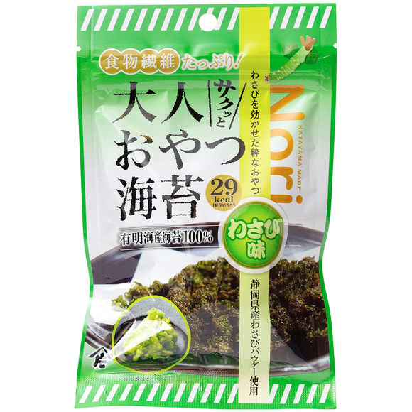 Katayama - Leichter Snack aus knusprigen Algen mit Wasabi 10g