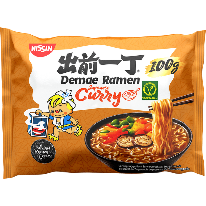 Nissin - Demae Japanese Curry Ramen Noodles 100G/500ml