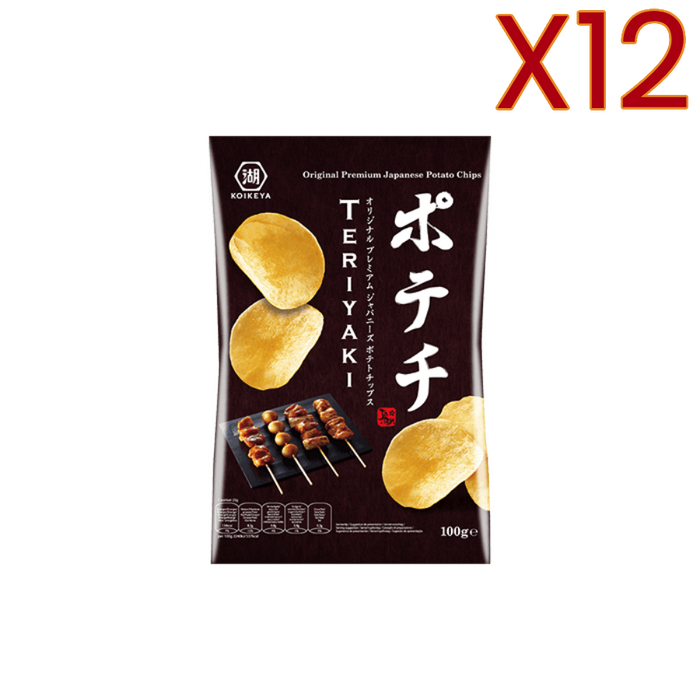 Koikeya - Patatas fritas sabor Teriyaki 100g x12 PACK