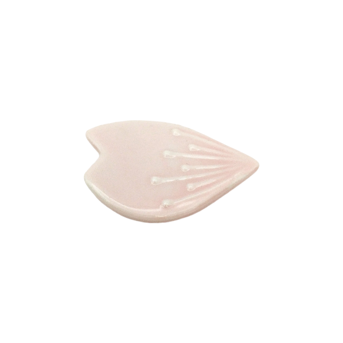 Blütenblattförmige Porzellan-Essstäbchenablage (Rosa), 5,2 x 3,5 x 1 cm