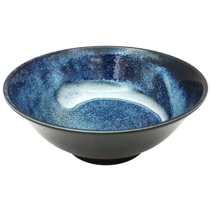 Blaue Keramikschale 21,3 x 8,7 cm