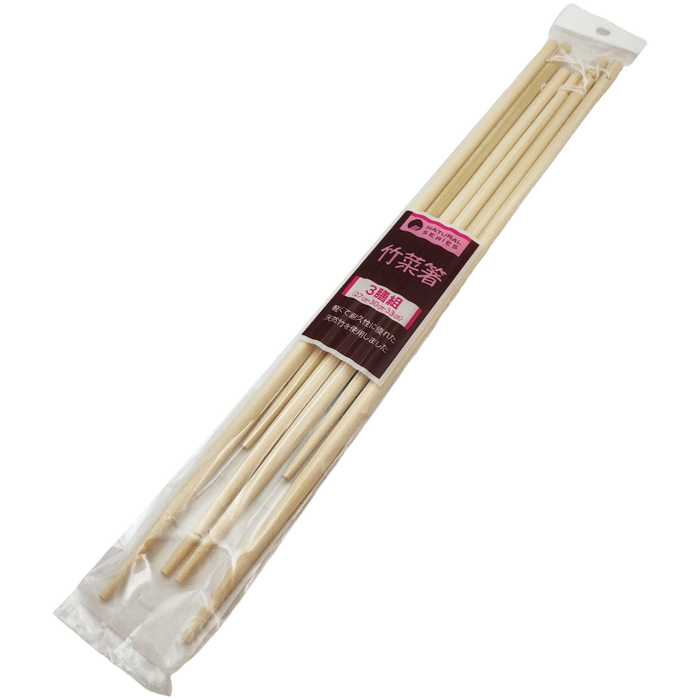 Bambus-Essstäbchen-Set mit Kordel (27, 30, 33 cm)