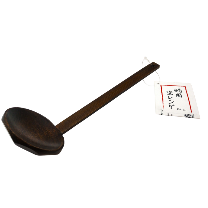 Cuchara japonesa para ollas madera lacada 21 cm