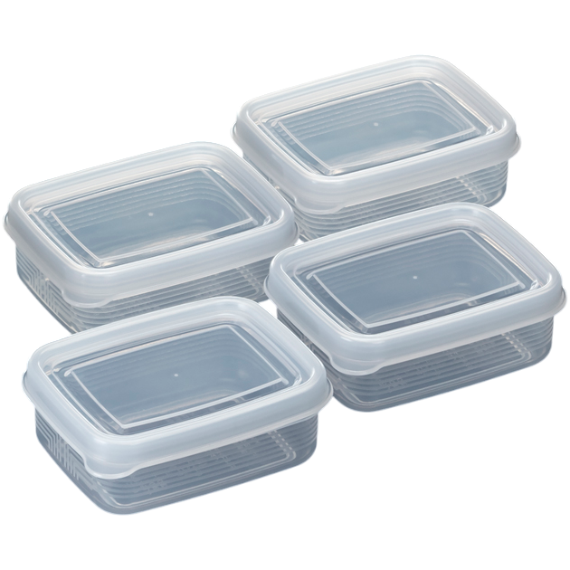 4P 100ml transparente Plastikbox