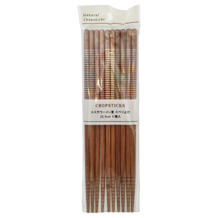 Bamboo Ramen Chopsticks (5 Pairs)