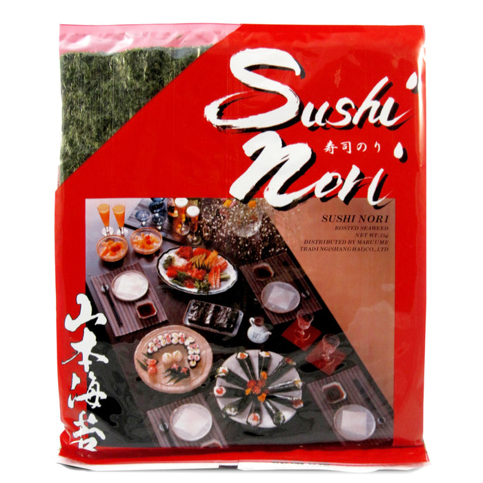 Nori 10 stücke Algen Blätter Yamamoto Nori Kouri-yo Zenban Nori Zengata 10p - 25 g (10 stücke)
