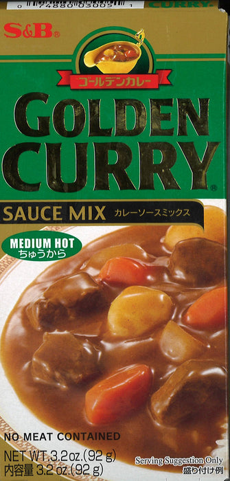 S&B – Golden Curry Chukara picante medio 92 g
