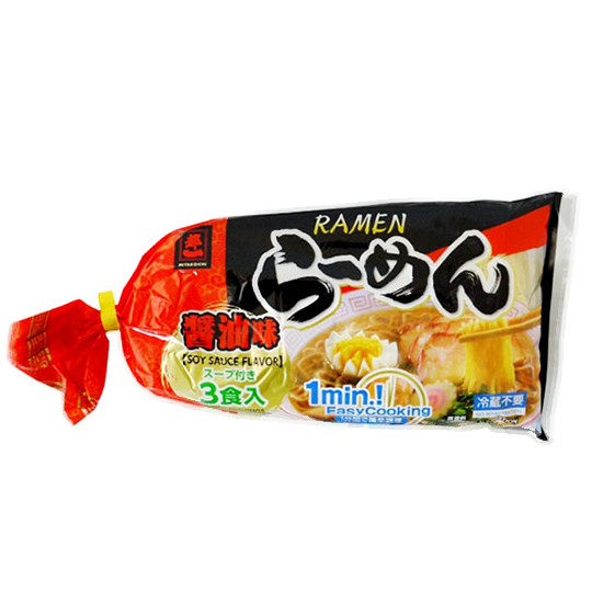 都一	らーめん３食醤油スープ付3x200g