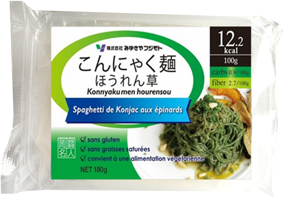 Miyukiya Fujimoto - Spaghetti von Konjac mit Spinat 180 g