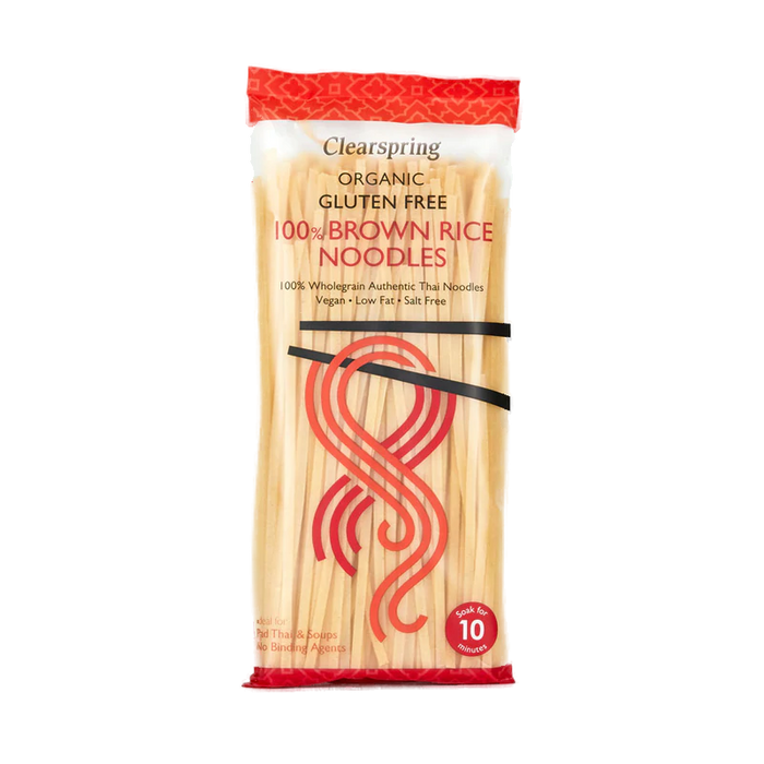 Clearspring - Fideos de arroz marrón 100 % orgánicos sin gluten 200g