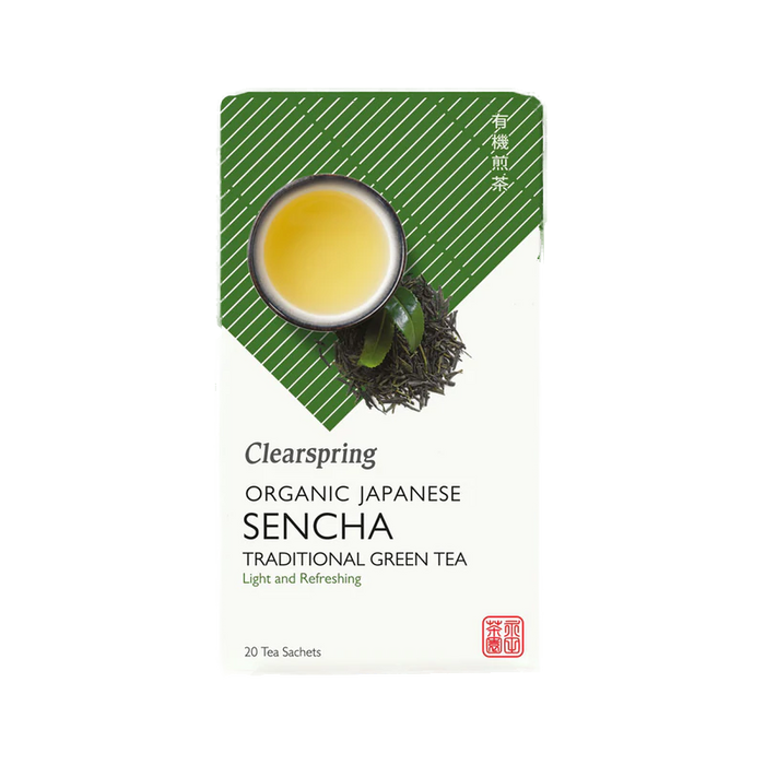 Clearspring - bio japonés sencha verde 20 bolsas de té 36g
